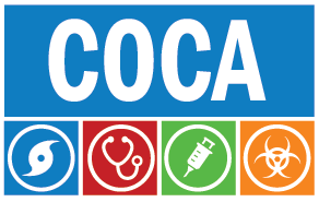 Clinicians Outreach and Communication Activity (COCA) logo.